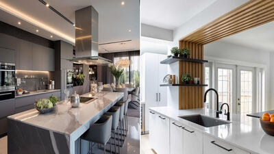 آشپزخانه های مدرن و جدید/ خانوم شما لایق داشتن یه همچین فضایی تا نشون بدی کدبانو کیه