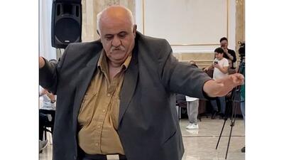 رقص باباکرمی پیرمرد تپل ایرانی جهانی شد ! / با ناز و قیش می رقصه !
