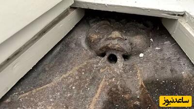کشف اتفاقی چهره 600ساله «بچه‌جن» در توالت یک خانه