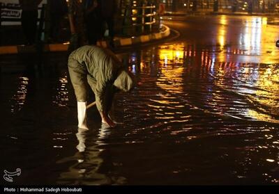 (تصاویر) بارش شدید باران و آبگرفتی در یزد