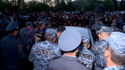 (ویدئو) اعتراض ارامنه به توافق مرزی با جمهوری آذربایجان