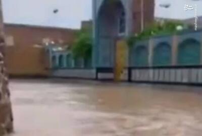 فیلم/ آبگرفتگی شدید در بافت تاریخی شهر زواره اصفهان
