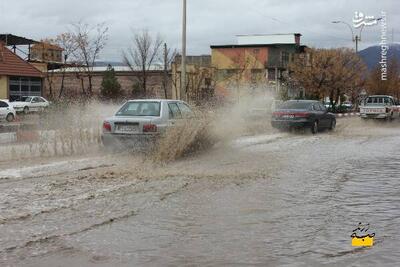 فیلم/ وضعیت خیابان‌های زرند استان کرمان پس از بارندگی شدید