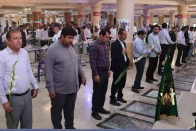 هفته کارگر در بوشهر با گلباران مزار شهدا آغاز شد