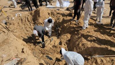 ۱۴۰ گور دسته جمعی در نوار غزه شناسایی شد