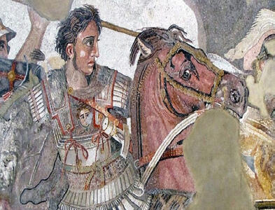 کشف تصویر 1800 ساله اسکندر مقدونی