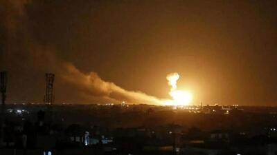 اولین تصویر از بمباران میدان گازی سلیمانیه