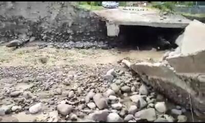 تخریب پل سید کلاته رامیان رفت و آمد را مختل کرد