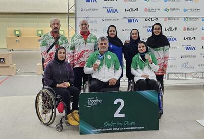 مدال نقره تیم تپانچه بادی ایران در جام جهانی پاراتیراندازی - شهروند آنلاین