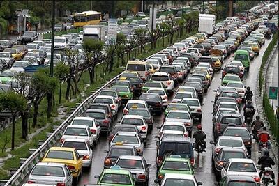 افزایش ترافیک در بزرگراه های تهران