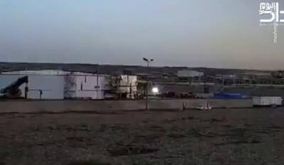 فیلم/ لحظۀ حملۀ پهپادی به میدان گازی کورمورِ عراق