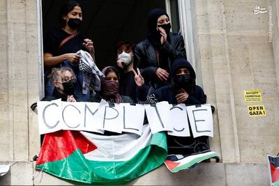 عکس/ جنبش دانشجویی حمایت از فلسطین در پاریس