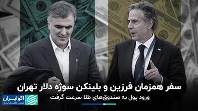سفر همزمان فرزین و بلینکن سوژه دلار تهران