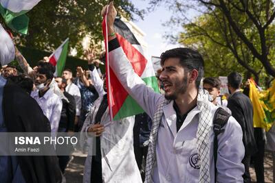 تجمع دانشگاهیان خوزستان در حمایت از خیزش دانشجویی ضدصهیونیستی برگزار شد
