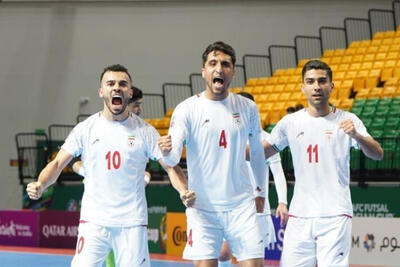 برتری تیم فوتسال ایران برابر تایلند در نیمه اول