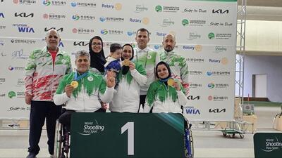 قهرمانی تیم تپانچه بادی ایران در جام جهانی