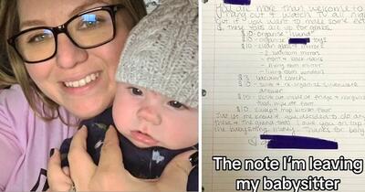 یک مادر پس از فاش کردن لیست کارهایی که برای یک پرستار بچه گذاشته بود خبرساز شد!