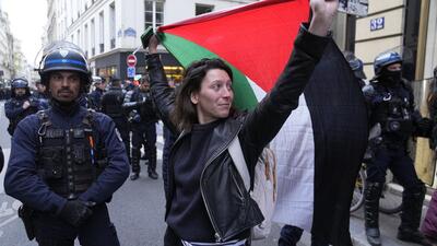 ویدیوها. تصاویری از تجمعات دانشجویی در فرانسه و آمریکا برای دفاع از حقوق فلسطینی‌ها