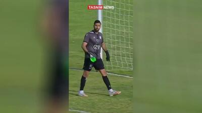 (ویدئو) سیو عقربی «نزیه أسعد» دروازه‌بان تیم الانصار لبنان