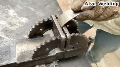 (ویدئو) نحوه ساخت آسان یک «قفل در خانه» کارآمد فلزی با میلگرد