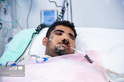 (تصاویر) مجروح حمله تروریستی جیش الظلم