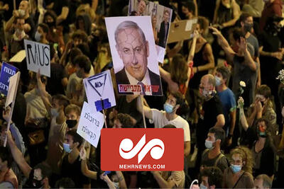 تداوم تظاهرات هزاران صهیونیست ضد نتانیاهو در تل‌آویو