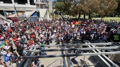 دانشجویان دانشگاه سن‌فرانسیسکو آمریکا به موج اعتراض‌ها علیه اسرائیل پیوستند