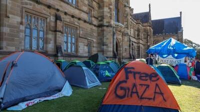 موج جنبش دانشجویی حمایت از فلسطین استرالیا را در نوردید