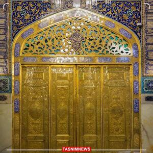 عکس | اولین تصویر از درب جدید طلای حرم امام رضا (ع) - عصر خبر