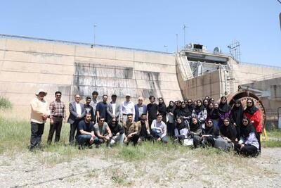 بازدید دانشجویان دانشگاه بین المللی امام خمینی (ره) قزوین از سد انحرافی زیاران