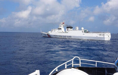 کشتی‌های فیلیپینی توسط چین از آب‌های اطراف جزیره هوانگ‌یان بیرون رانده شدند