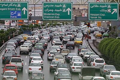 وضعیت ترافیک صبحگاهی بزرگراه‌ها و معابر شهر تهران