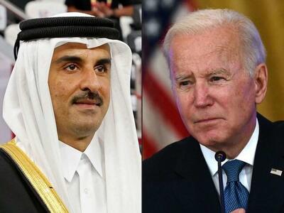 رایزنی بایدن و امیر قطر درباره تحولات غزه/ برقراری توافق آتش بس فوری محور گفت‌وگوی دوحه_واشنگتن