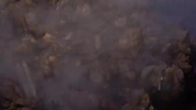 (ویدئو) فرآیند پخت چلو گوشت با 3 بره 20 کیلویی به روش یک زوج آذربایجانی