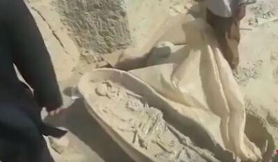 (ویدئو) جسد‌های باستانی ۲۷۰۰ در رامهرمز از بین رفتند