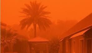 آسمان عراق نارنجی شد | ویدئو