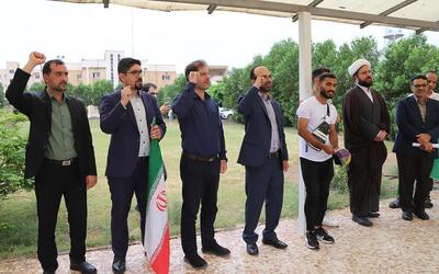 تجمع دانشگاهیان و مدیران جهاددانشگاهی خوزستان در حمایت از مردم غزه