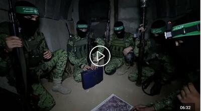 انتشار تصاویری از عملیات منفجر کردن یک تونل توسط نیروهای القسام