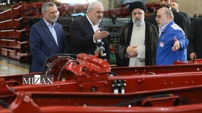 بازدید رئیس جمهور از کارخانه ایران خودرو دیزل