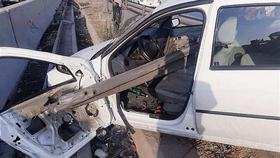 5 کشته و زخمی در تصادف هولناک ال نود با گاردریل / در جاده کاشان رخ داد