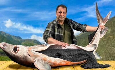 لحظه هیجان انگیز کباب کردن گران‌ترین ماهی دریای خزر | رویداد24