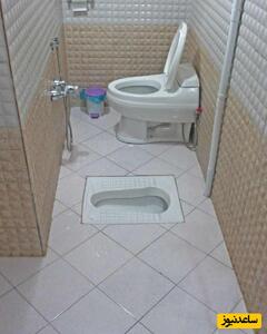 خلاقیت خنده دار هموطن ایرانی در ساخت توالت فرنگی با صندلی شکسته حماسه آفرید+عکس/ مغز نیست که دنیای ایده ست😂