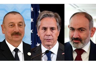 بلینکن با سران جمهوری آذربایجان و ارمنستان گفت‌وگو کرد - تسنیم