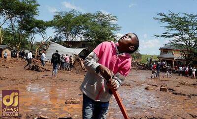 (تصاویر) تصاویری عجیب و آخرالزمانی از سیل کنیا که وایرال شد