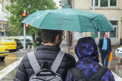 تصاویر دلچسب بارش شدید بارانِ بهاری در تهران
