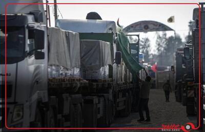 حمله صهیونیست‌ها به کامیون‌های کمک‌های بشردوستانه عازم غزه