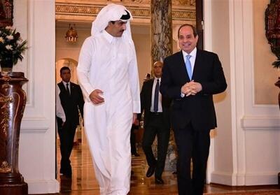تحولات غزه؛ محور گفتگوهای امیر قطر و رئیس جمهور مصر