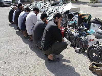 شبیخون پلیس آگاهی تهران به ۵۷ سارق حرفه‌ای خودرو