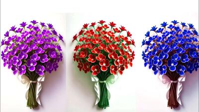 برای روز معلم خودت دسته گل زیبا درست کن و هدیه بده !
