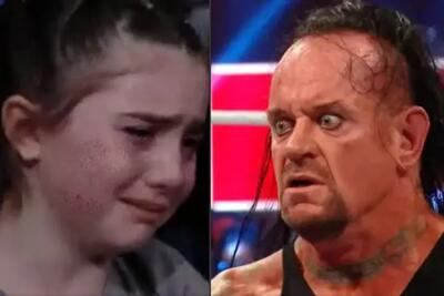 آندرتیکر (Undertaker) ناجی این دختر شد/ کشتی گیری که گریه دختر جوان را درآورد!